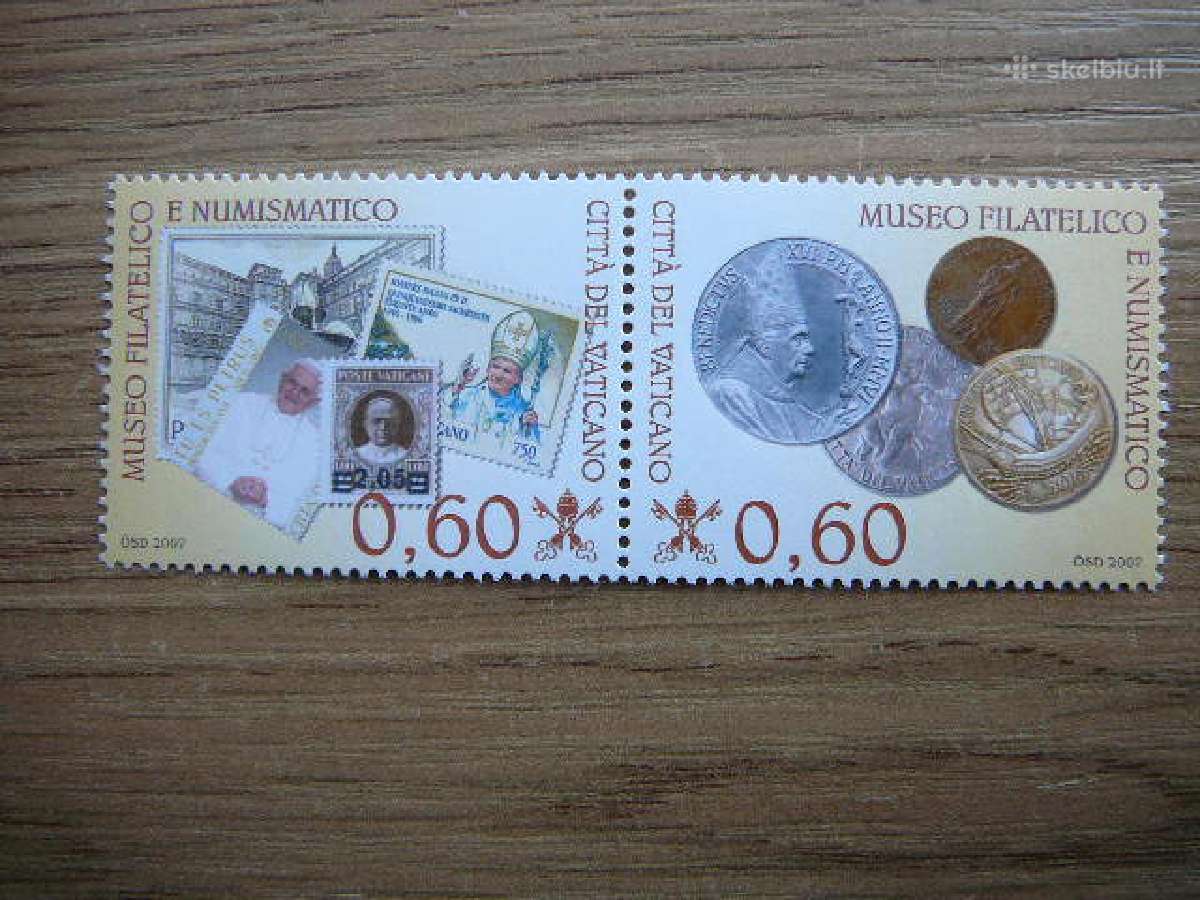 P.zenklai Monetos Vatikanas 2007 Mnh vt1590