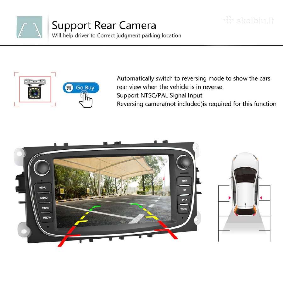 Ford Android 2gb RAM Multimedia Dvi Spalvos Liečia - nuotraukos Nr. 9