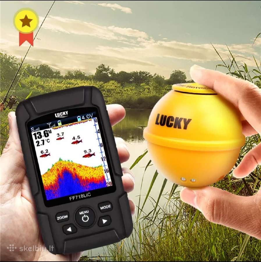 Naujas WiFi echolotas Lucky su pultu