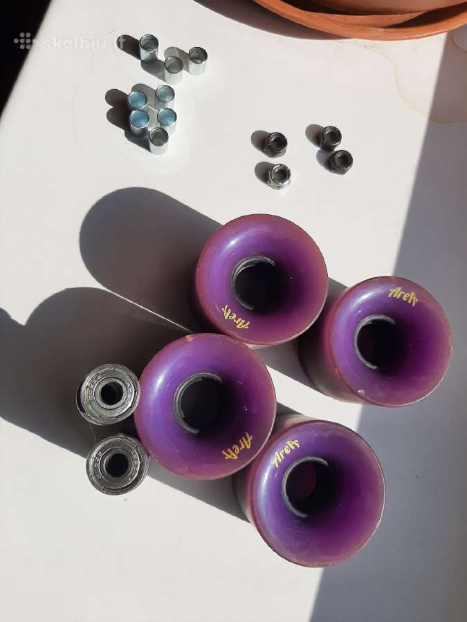 Area ratukai 59mm ir guoliukai longboard