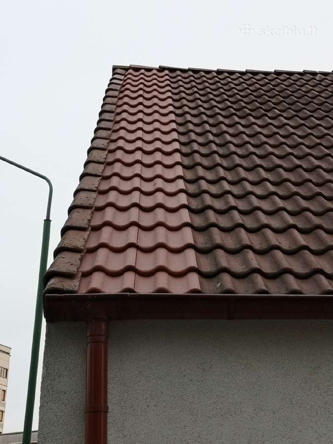 Stogų, fasadų,trinkelių valymas, plovimas, dažymas - nuotraukos Nr. 6