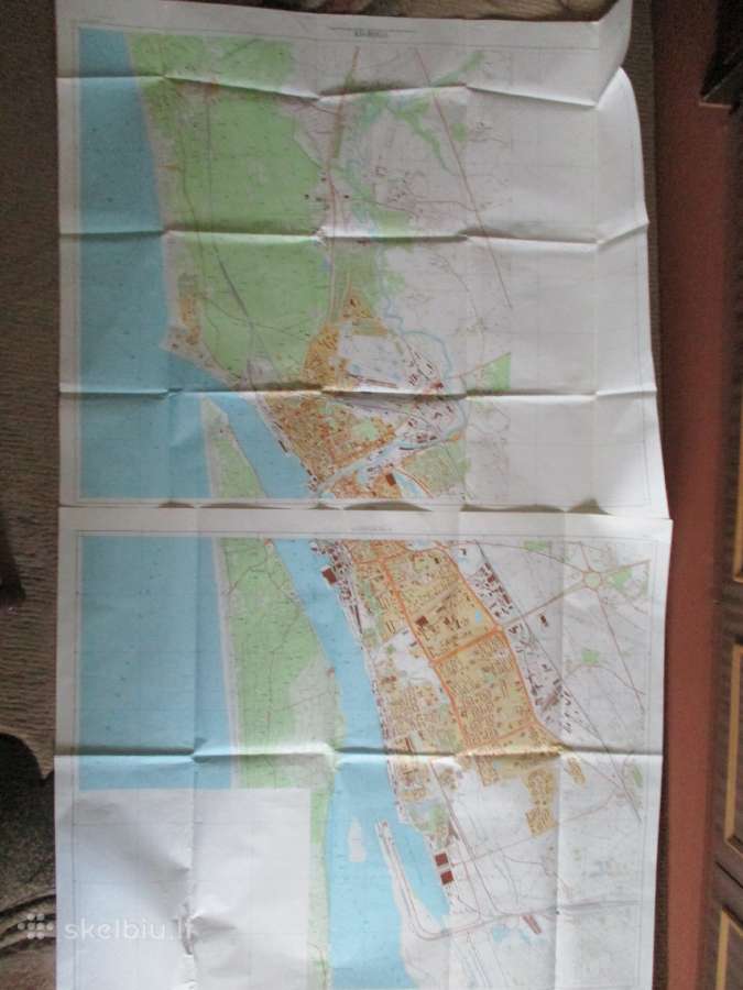1990 metų Klaipėdos smulkus žemėlapis
