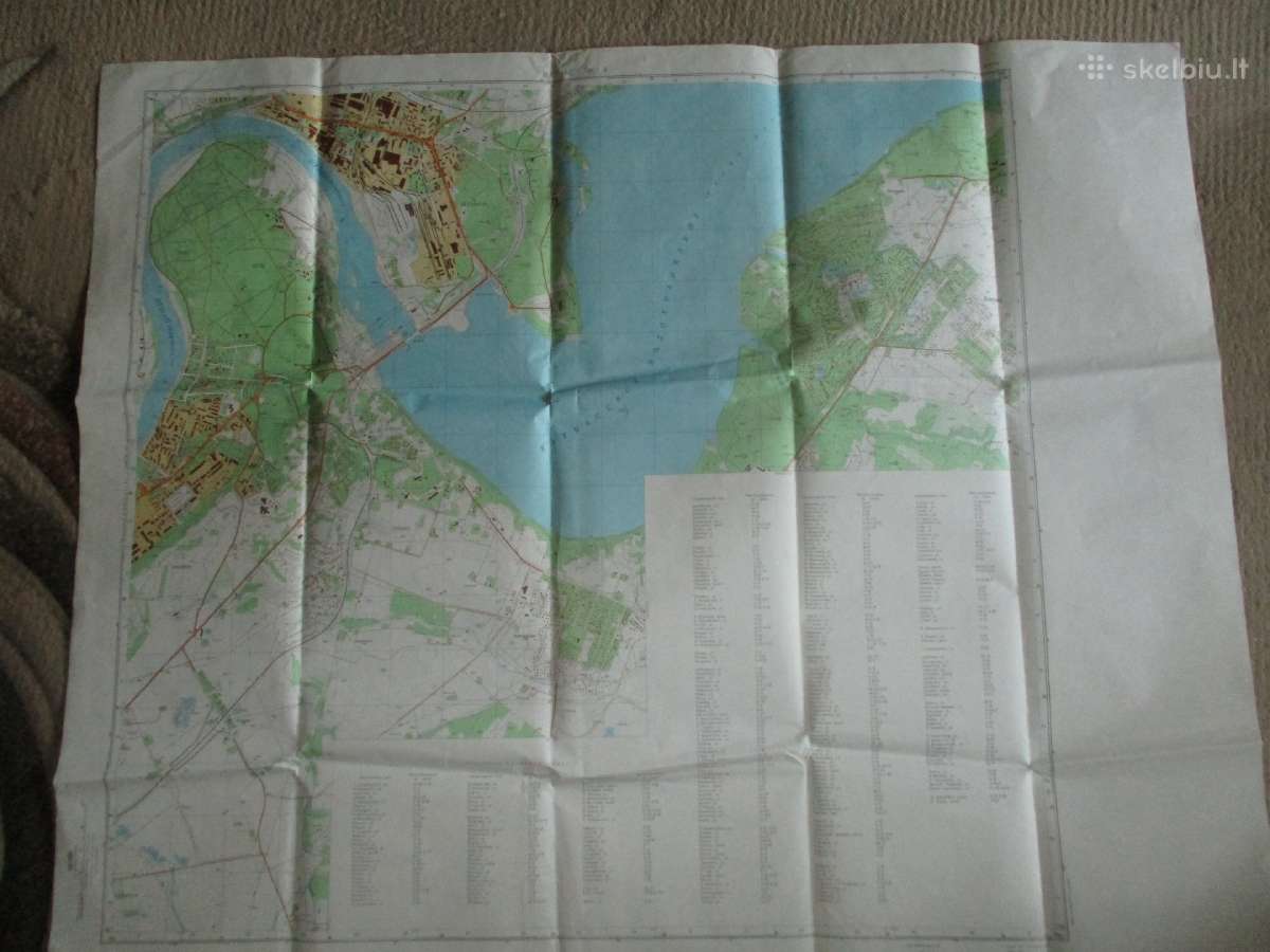 1987 metų rusiškas Kauno žemėlapis - nuotraukos Nr. 2
