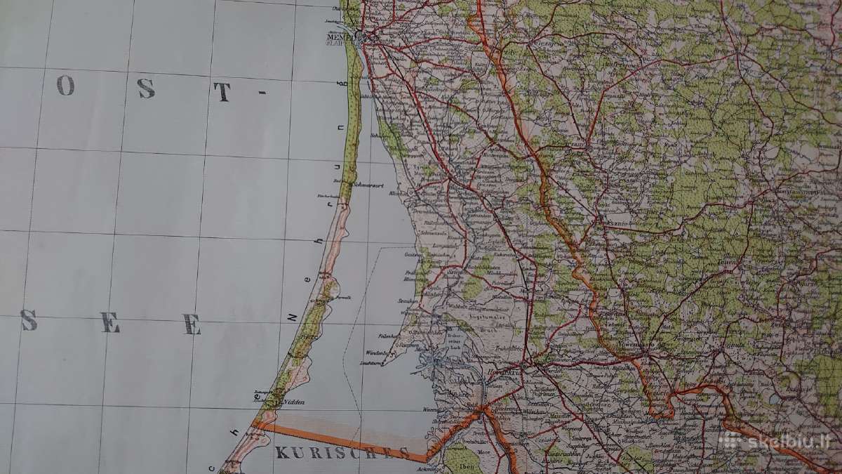 Tilsit, Memel žemėlapis 1933 m. - nuotraukos Nr. 8