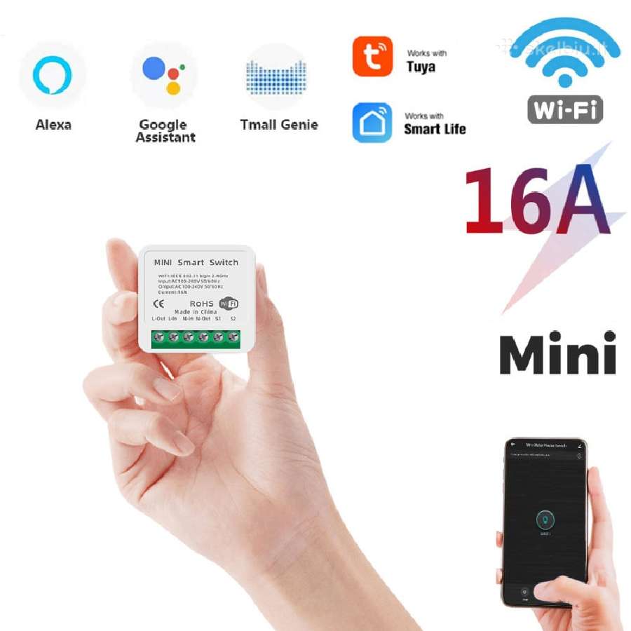 WiFi valdiklis 16a Mini Smart Switch