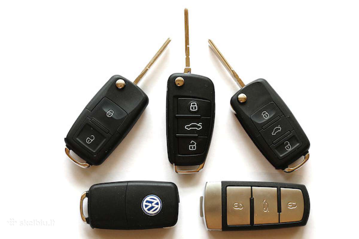 Volkswagen raktas, raktai, raktų gamyba, remontas