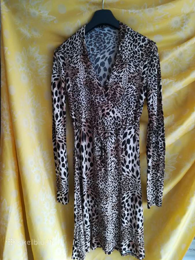 Leopardo rašto suknelė - nuotraukos Nr. 3