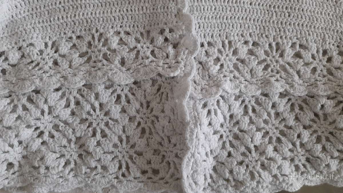 Baltas megztinis 128-134 cm - nuotraukos Nr. 4
