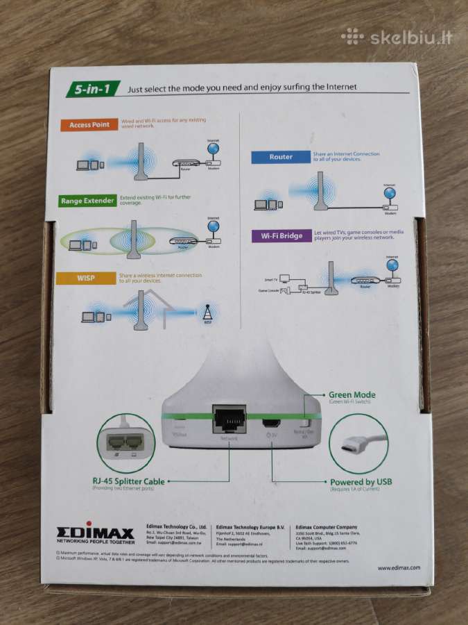 „Edimax Br-6288acl Ac600“ - nuotraukos Nr. 4