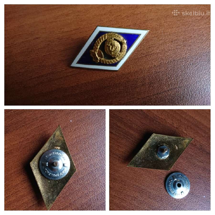 Mokslu baigimo zenkliukas CCCP значок Hаграда - nuotraukos Nr. 2