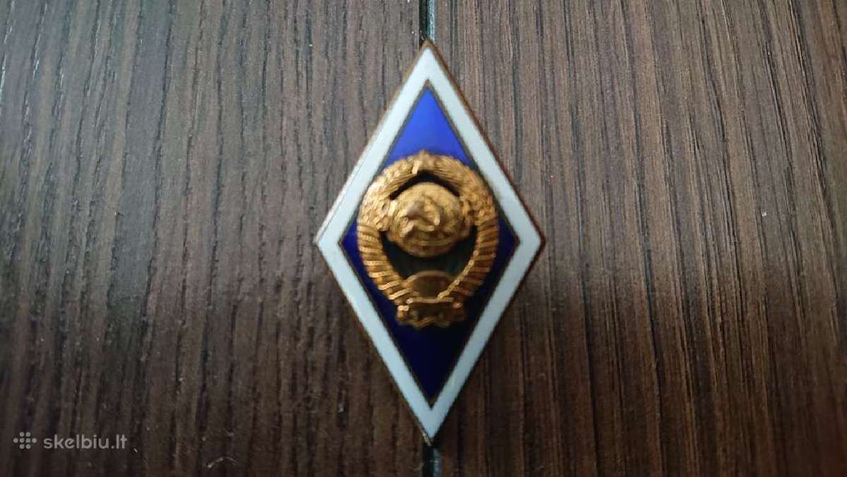 Mokslu baigimo zenkliukas CCCP значок Hаграда - nuotraukos Nr. 6