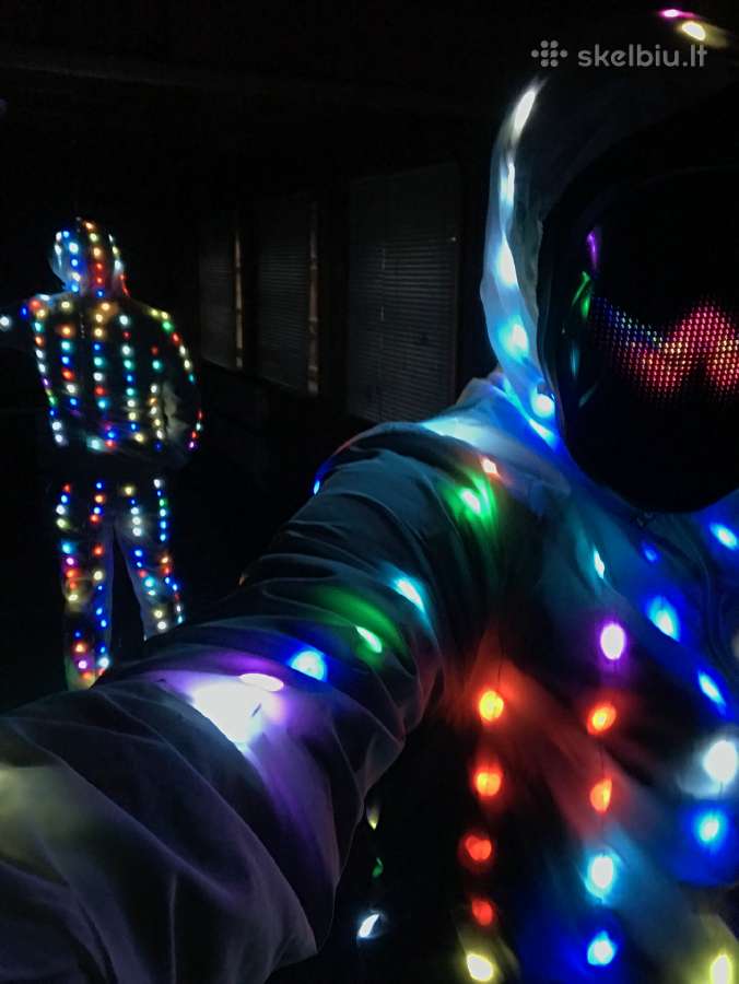 LED švytintis disko kostiumas / LED disco costume