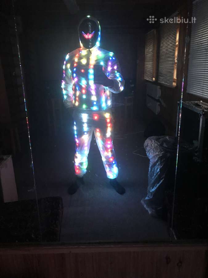LED švytintis disko kostiumas / LED disco costume - nuotraukos Nr. 3