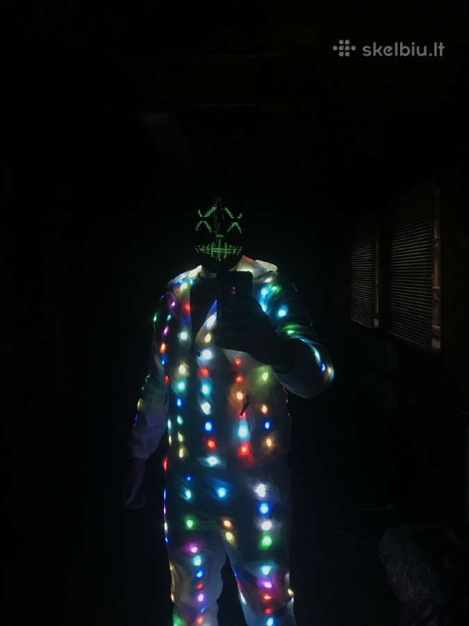 LED švytintis disko kostiumas / LED disco costume - nuotraukos Nr. 4
