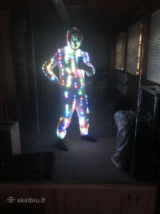 LED švytintis disko kostiumas / LED disco costume - nuotraukos Nr. 5