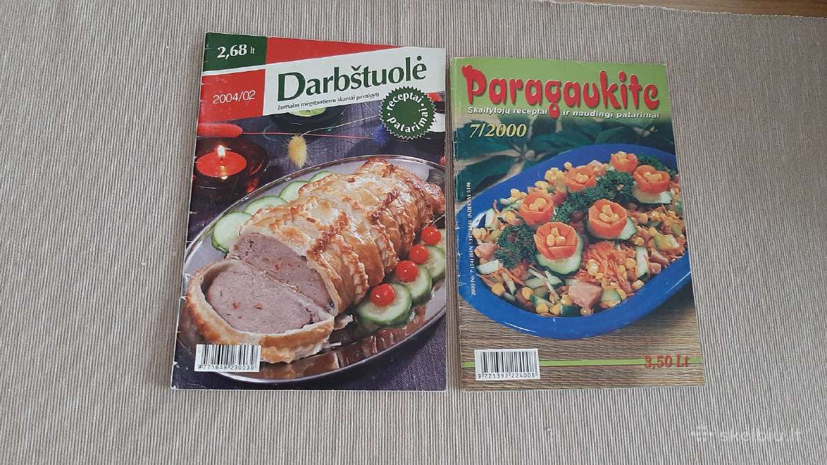Receptų knygelės.