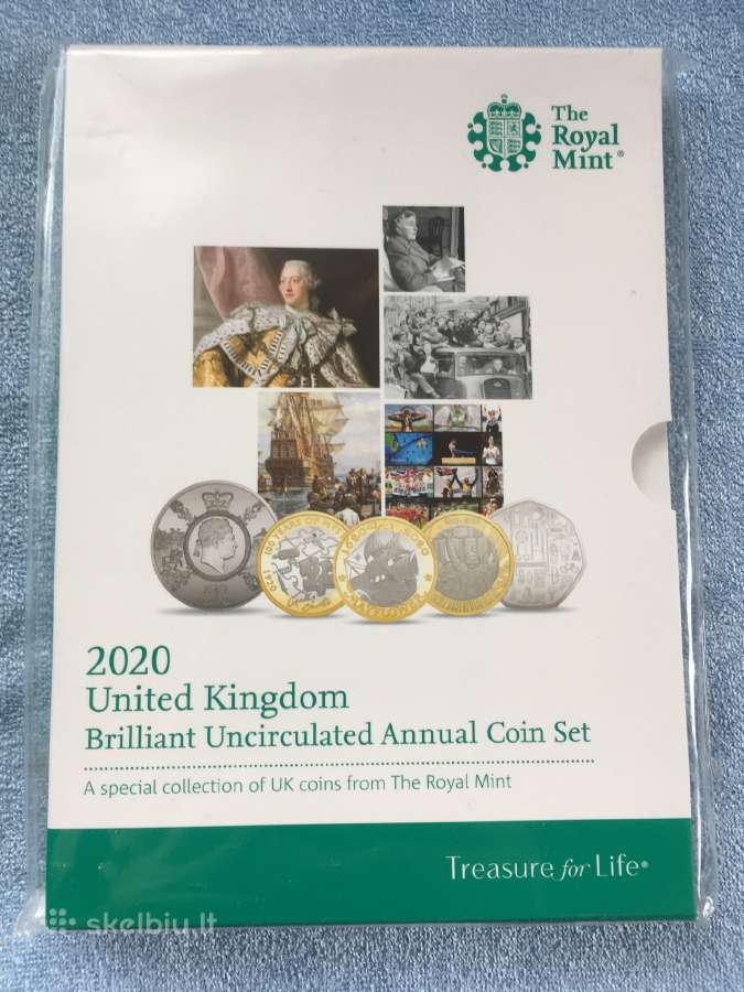 Monetos UK 2020m. 13 vnt