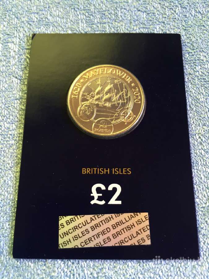 Moneta Isle of Man 2020m. 2 svarai, cu-ni