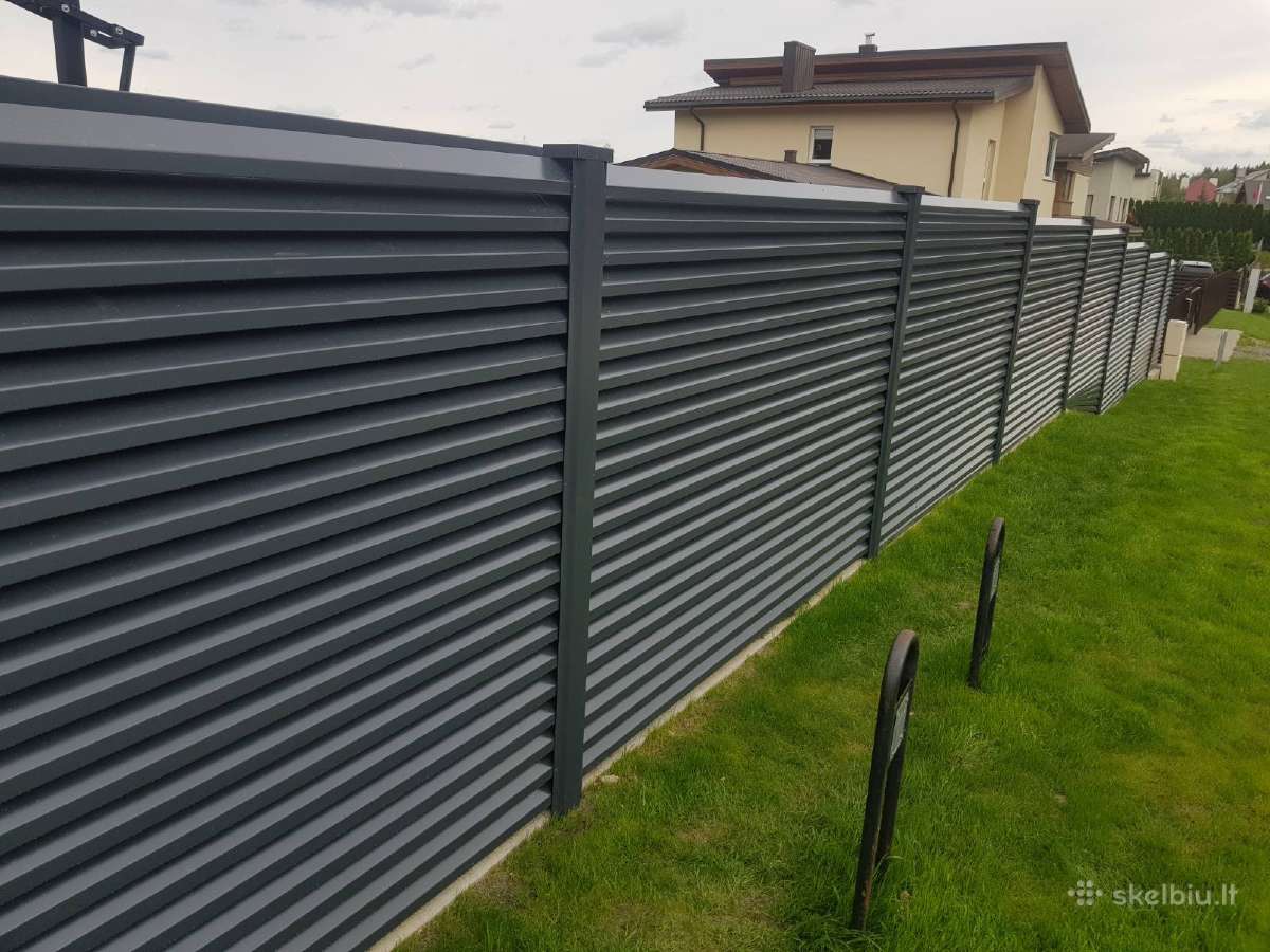 Skardinės tvoros per 5 d.d. storis 0.5mm/0.7mm. - nuotraukos Nr. 8