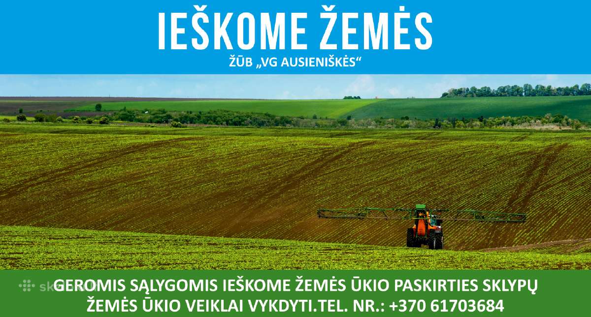 Geromis sąlygomis nuomojamės žemės sklypus