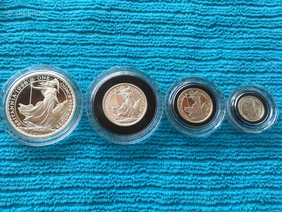 Monetos UK 1998m. 4 vnt. sidabras - nuotraukos Nr. 2