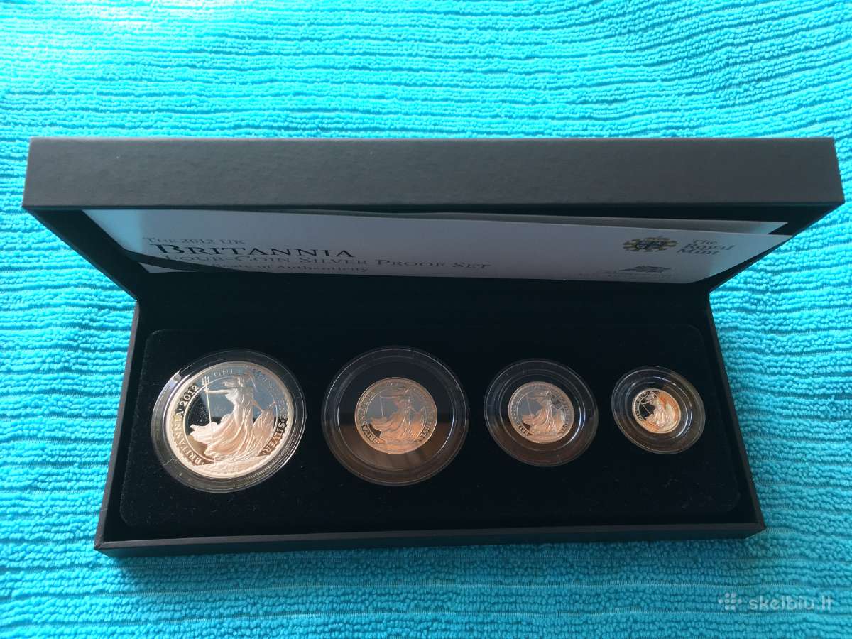 Monetu rinkinys UK 2012m. 4 vnt. sidabras