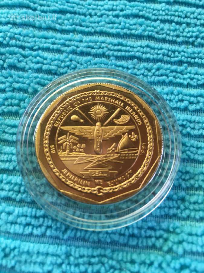 Moneta Marshall i. 1991m. 10 dollars, cu-ni - nuotraukos Nr. 2