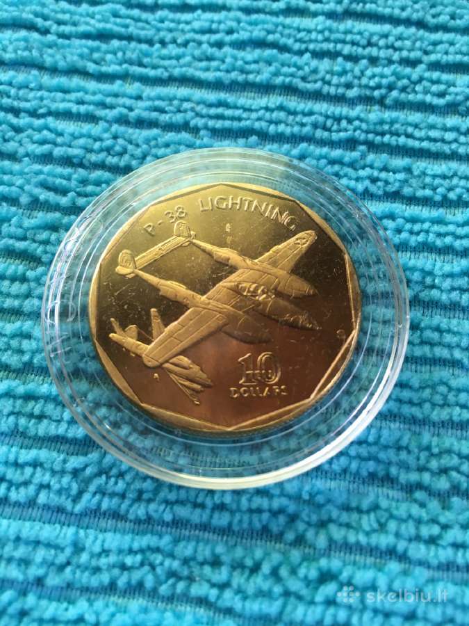 Moneta Marshall i. 1991m. 10 dollars, cu-ni