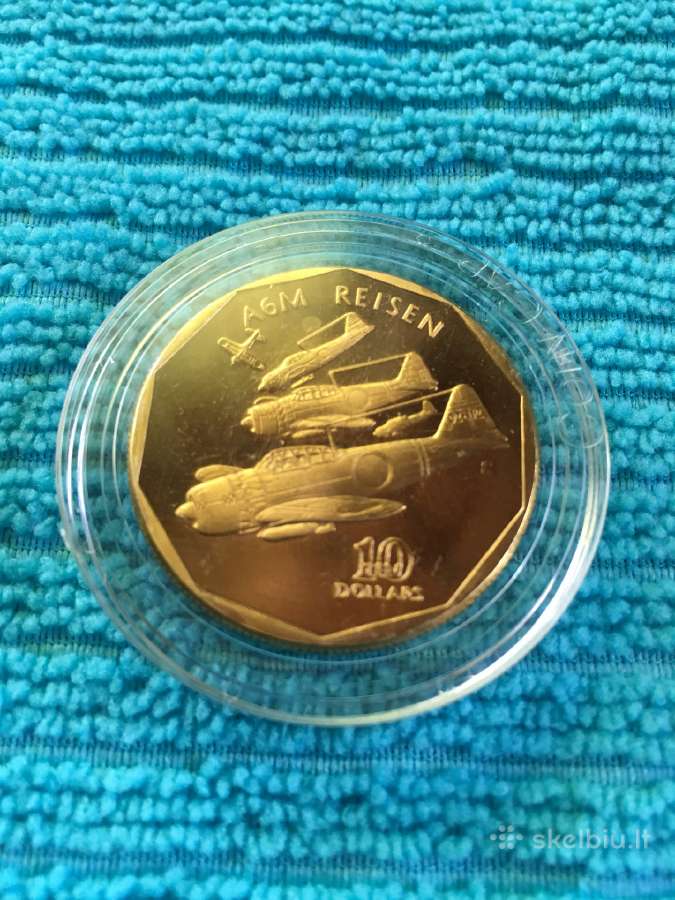Moneta Marshall i. 1991m. 10 dollars, cu-ni