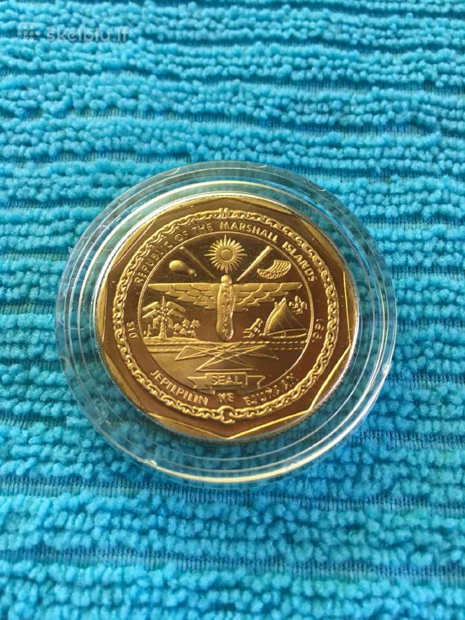 Moneta Marshall i. 1991m. 10 dollars, cu-ni - nuotraukos Nr. 2