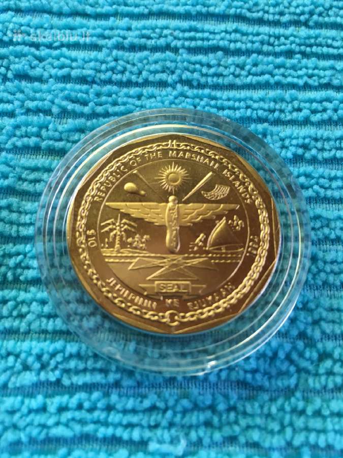 Moneta Marshall i. 1994m. 10 dollars, cu-ni - nuotraukos Nr. 2