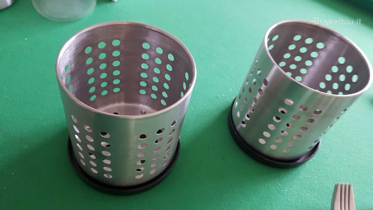 Metaliniai indeliai stalo yrankiams