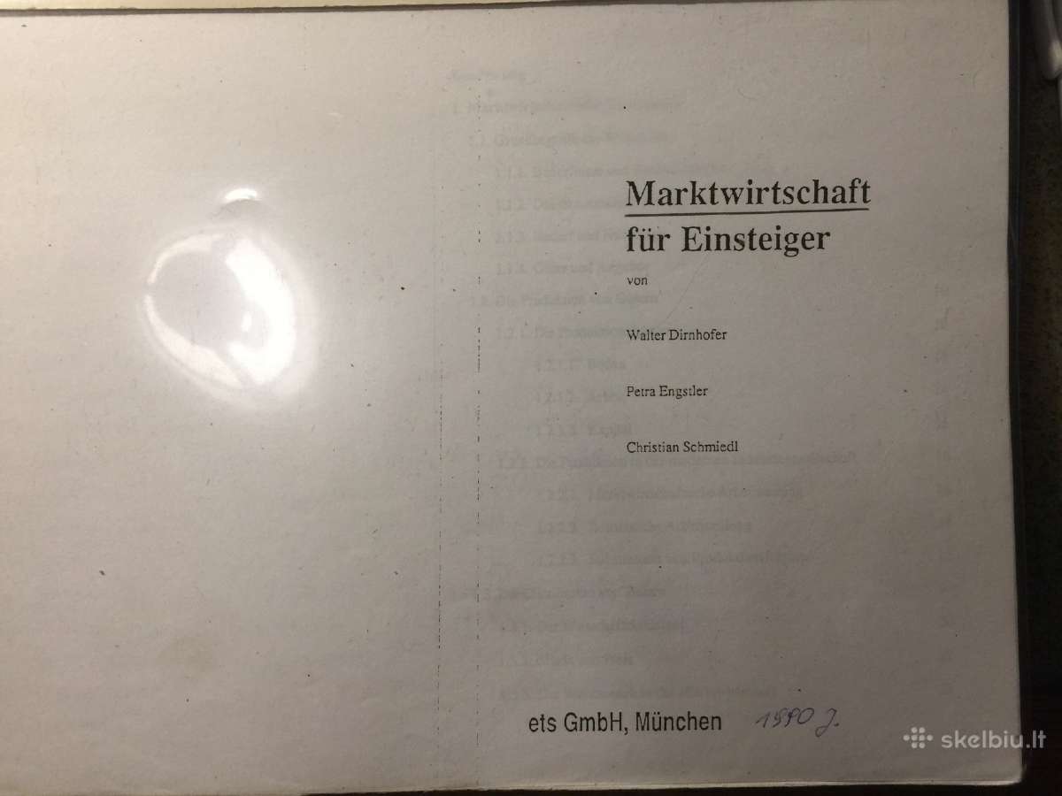 Dirnhofer Marktwirtschaft Vokieciu k Rinkos vadyba
