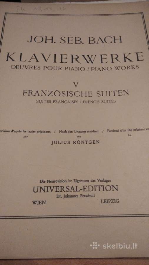 J.s.bacho Prancūziškos siuitos - nuotraukos Nr. 2