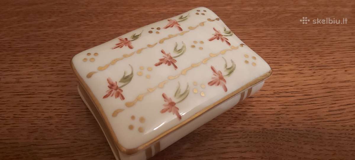 Limoges rankų tapybos papuošalų dėžutė - nuotraukos Nr. 2
