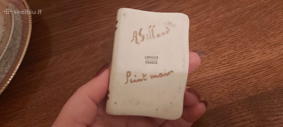 Limoges rankų tapybos papuošalų dėžutė - nuotraukos Nr. 5