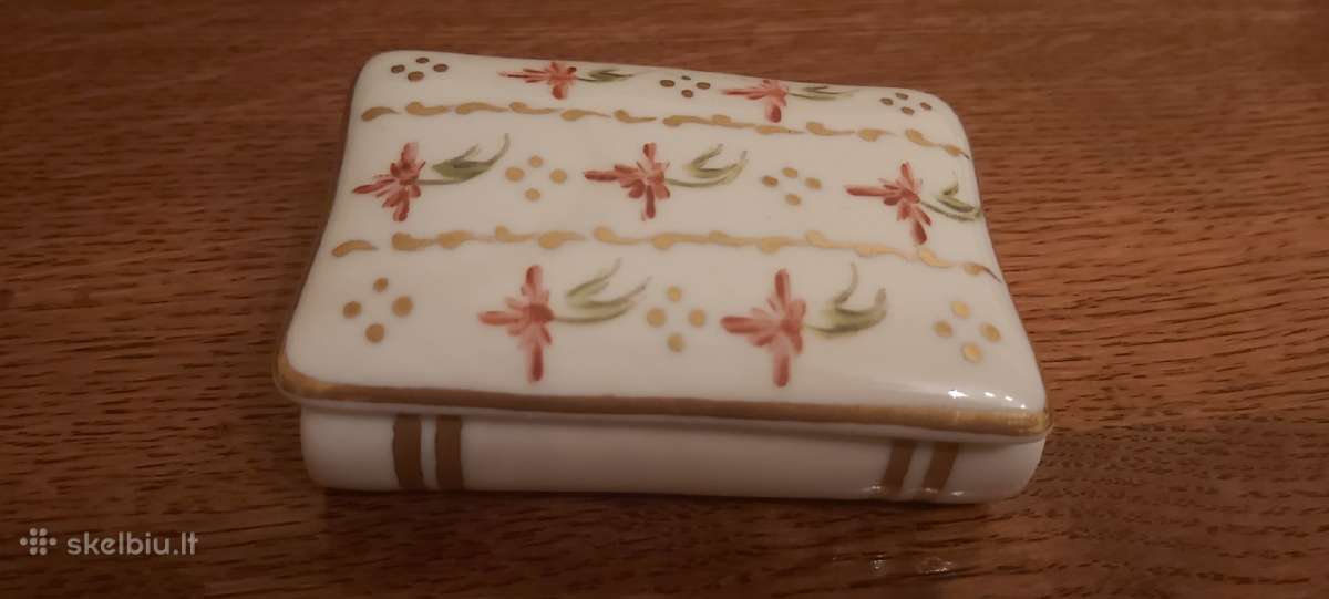 Limoges rankų tapybos papuošalų dėžutė - nuotraukos Nr. 6