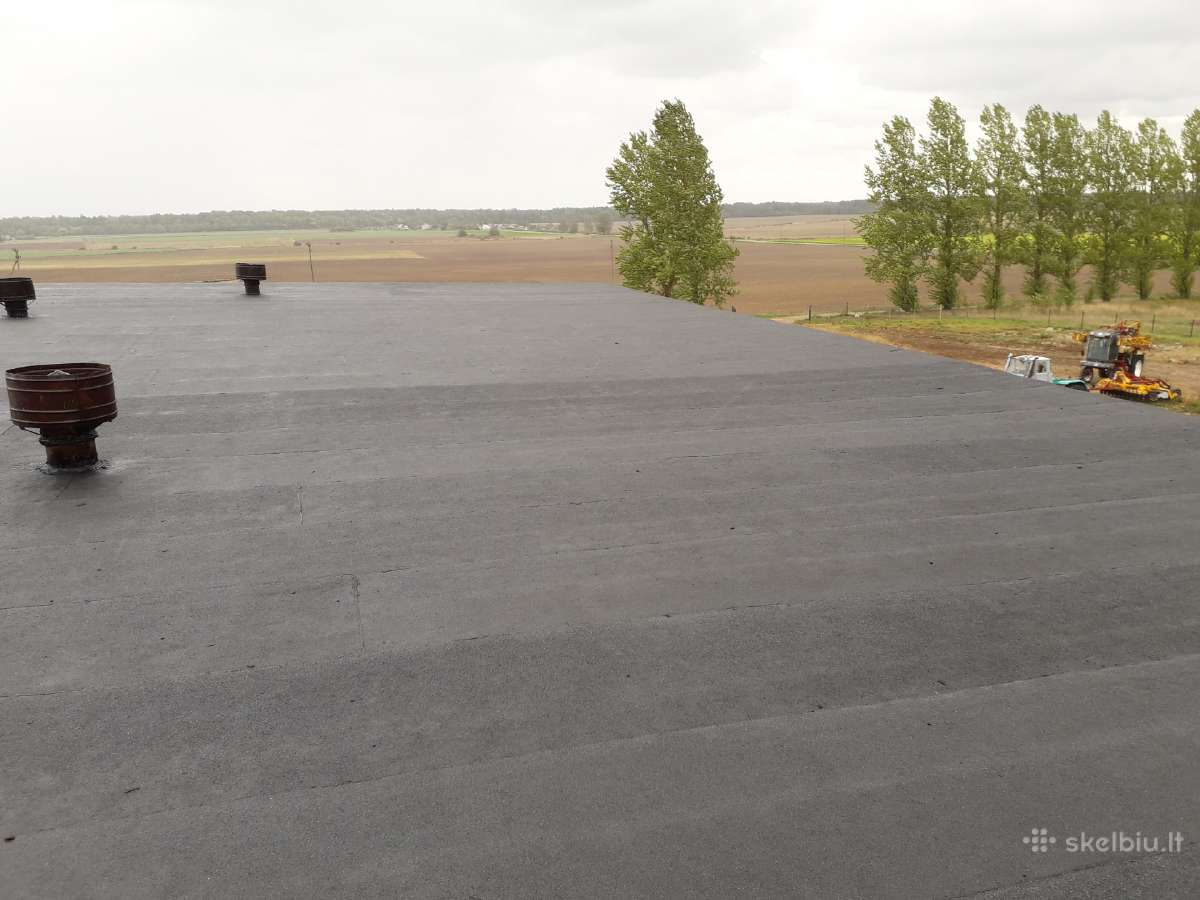 Ploksciu stogu dengimas prilydoma bitumine danga - nuotraukos Nr. 10