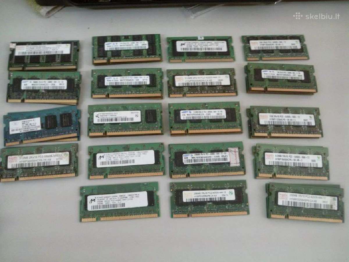 RAM nesiojamam kompiuteriui 1-2-4-8-16gb - Skelbiu.lt