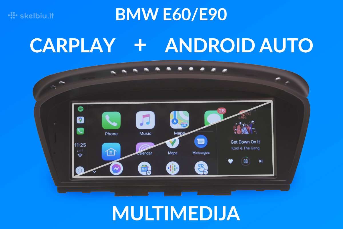 Bmw 5 E60 E61 E63 Android Auto/carplay multimedija - nuotraukos Nr. 2