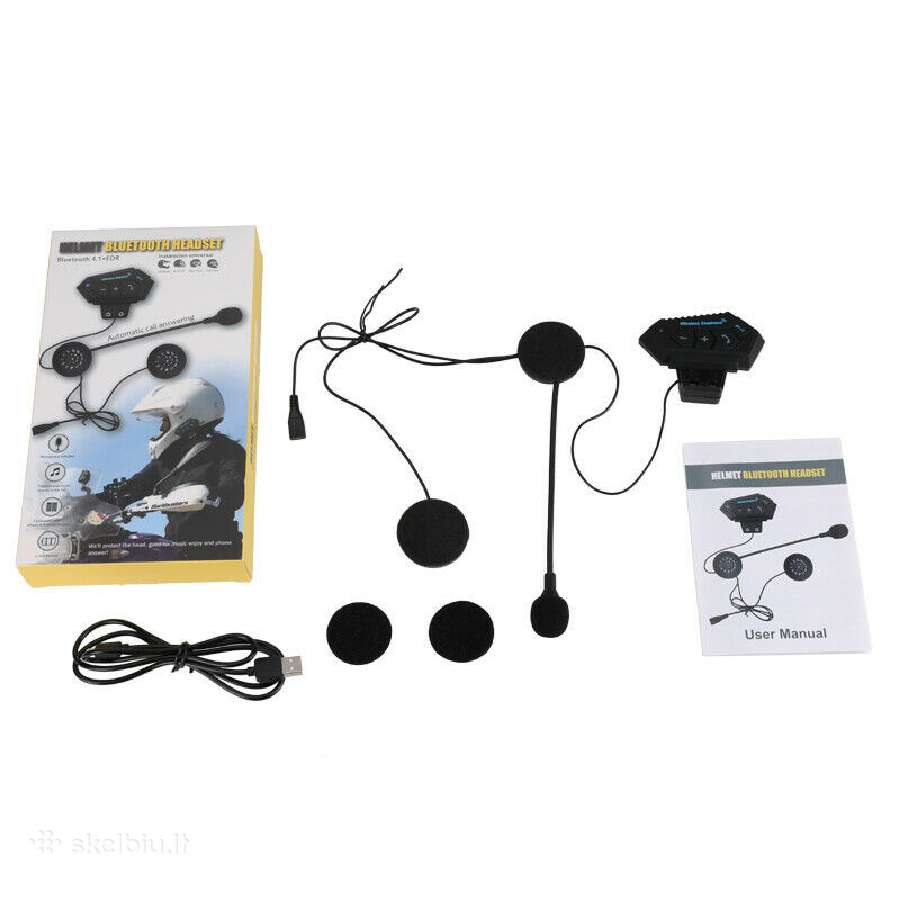 Daug!bluetooth laisvų rankų įranga motociklui Bt12 - nuotraukos Nr. 7