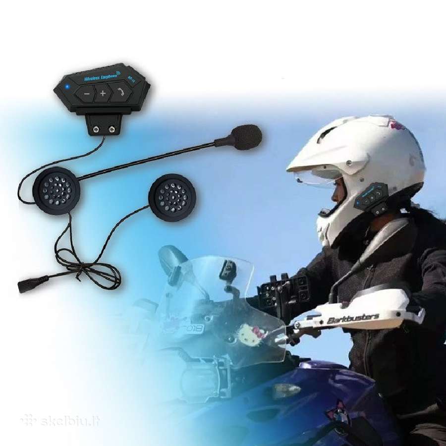 Daug!bluetooth laisvų rankų įranga motociklui Bt12 - nuotraukos Nr. 2