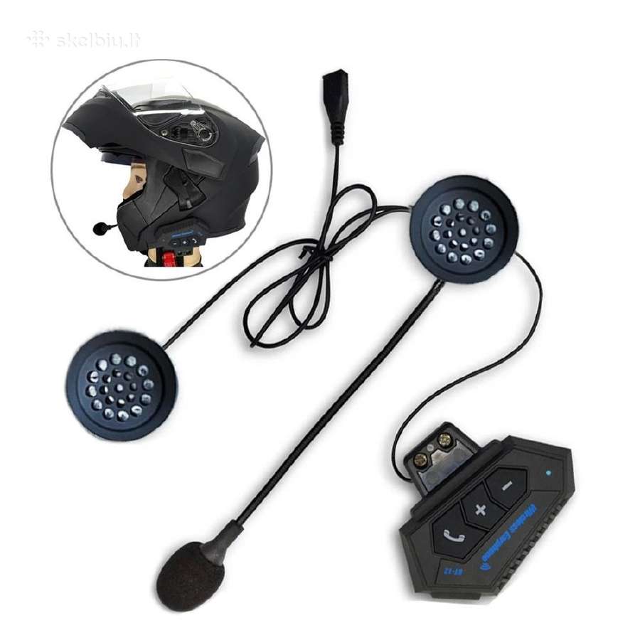 Daug!bluetooth laisvų rankų įranga motociklui Bt12 - nuotraukos Nr. 5