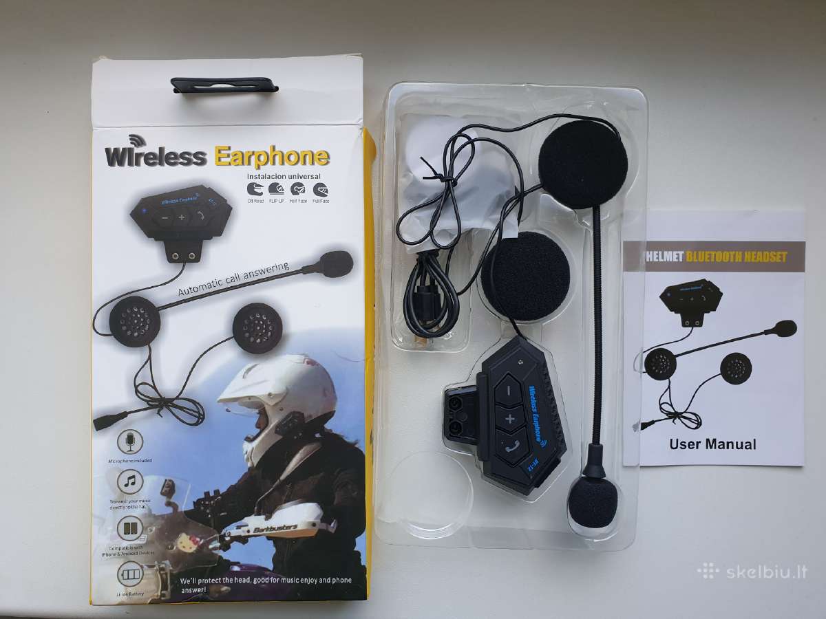 Daug!bluetooth laisvų rankų įranga motociklui Bt12 - nuotraukos Nr. 6