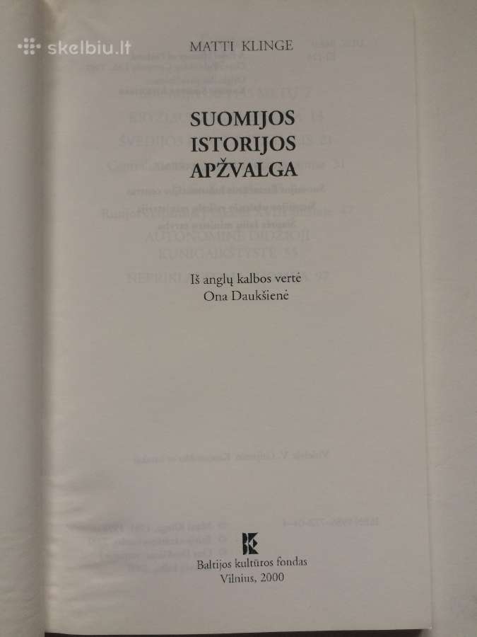 Parduodu 2 knygas Suomijos Istorijos apžvalga . - nuotraukos Nr. 4