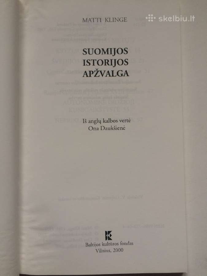 Parduodu 2 knygas Suomijos Istorijos apžvalga . - nuotraukos Nr. 4