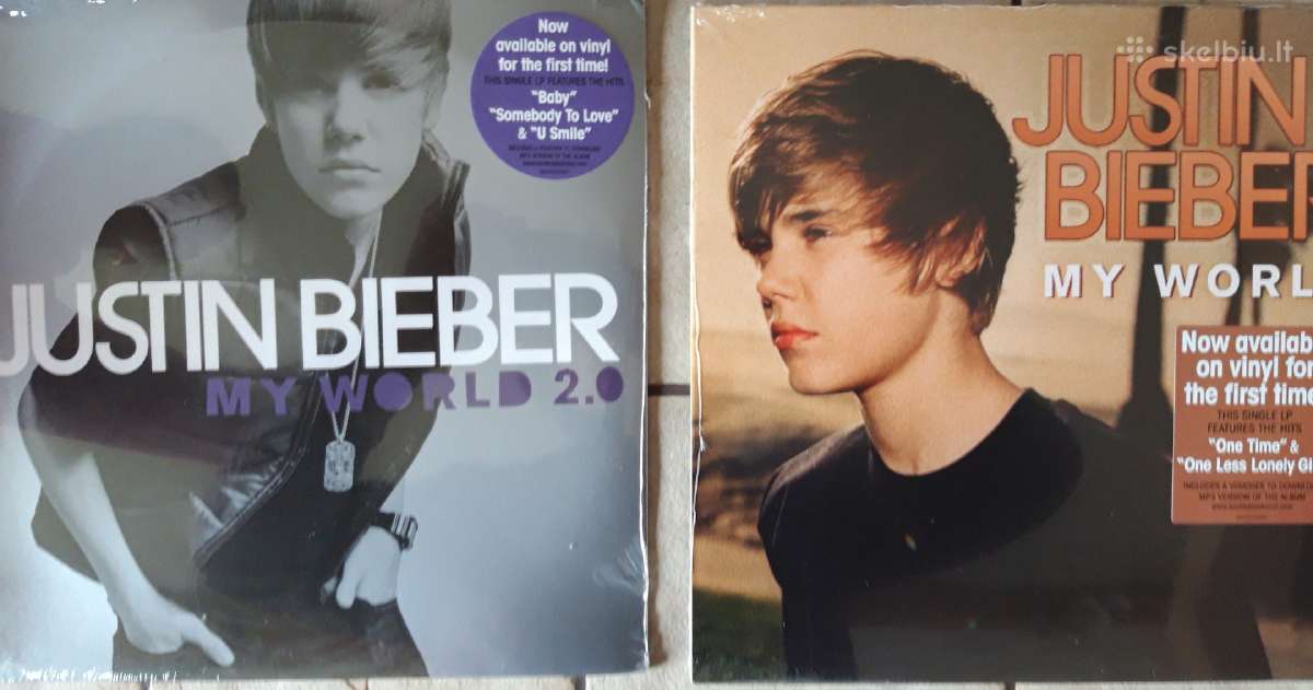 Justin Bieber -už du viilus-25€. Nauji-uzpakuoti.