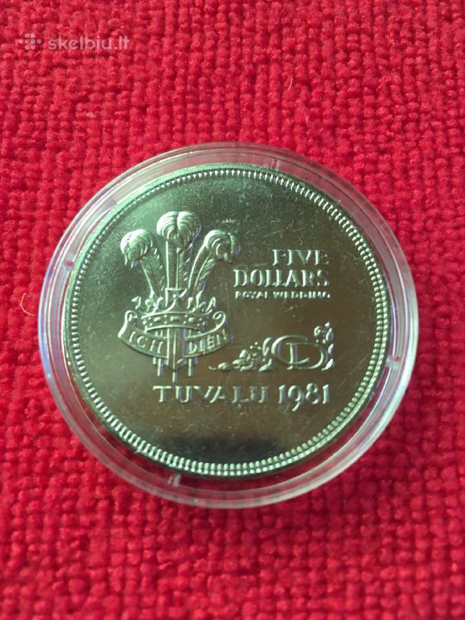 Moneta Tuvalu 1981m. 5 dollars, cu-ni