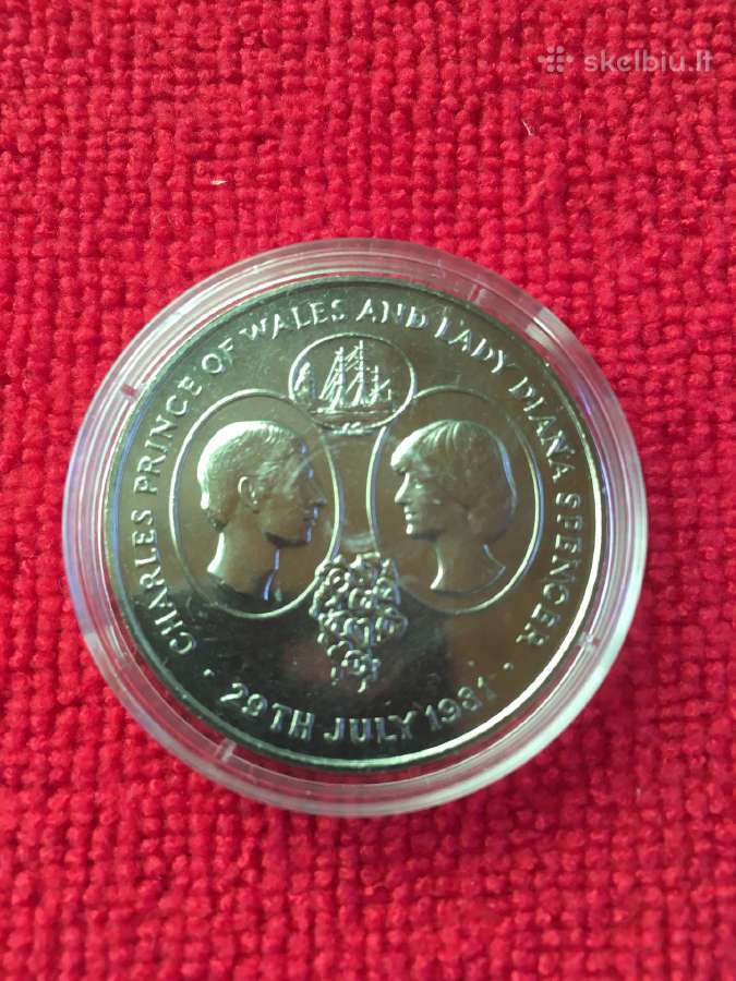 Moneta St. Helena 1981m. 25 pence, cu-ni