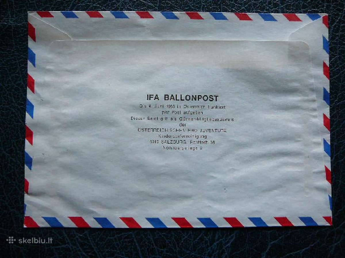 Oro balionai pastas Austrija 1968 bp313 - nuotraukos Nr. 2